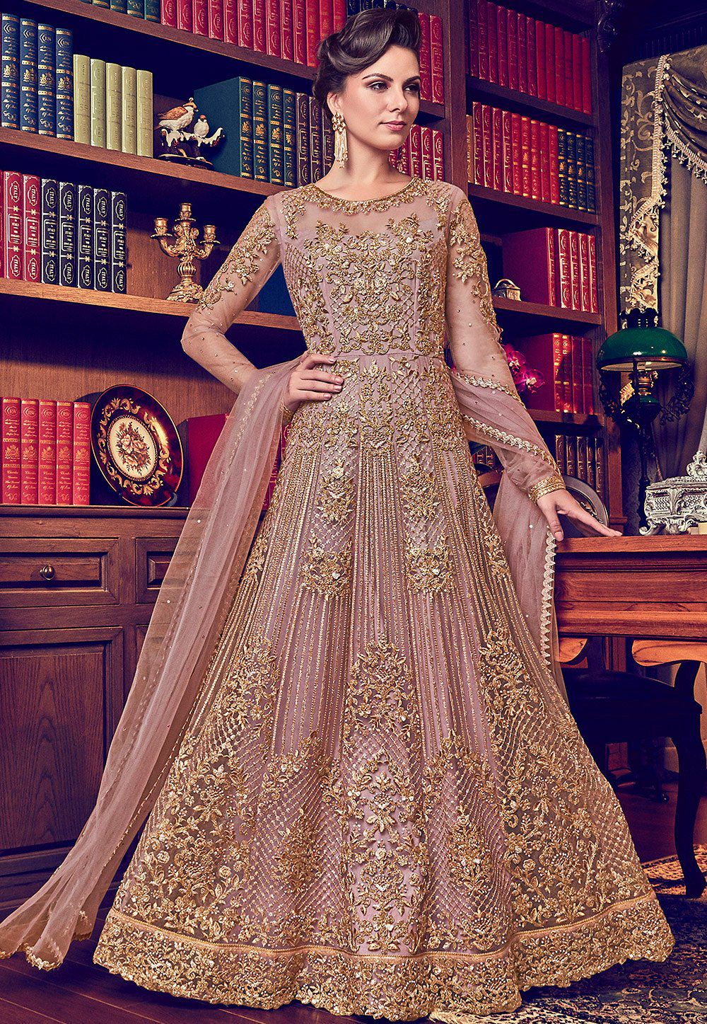PINKKART Pakistani Net Sequence Embroidery Anarkali Gown Suit Party  Fesitval Muslim Women Dress 4740 at Rs 2895, Designer Anarkali Suit in New  Delhi