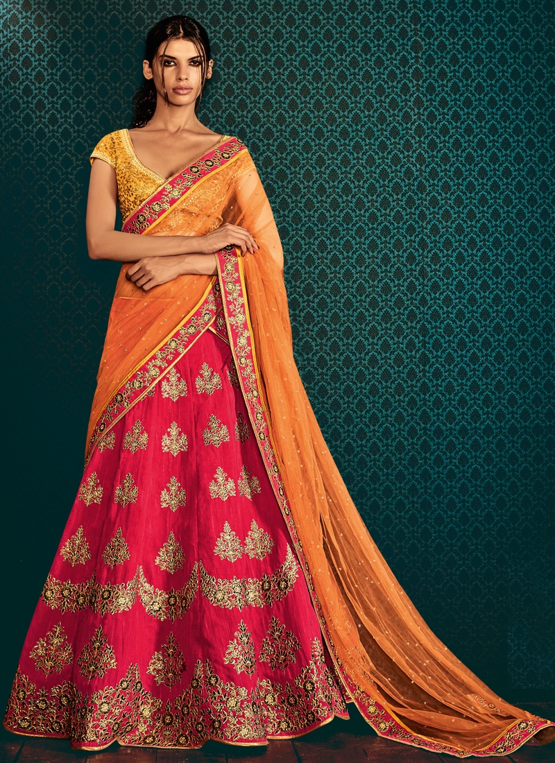 cotton bridal lehenga