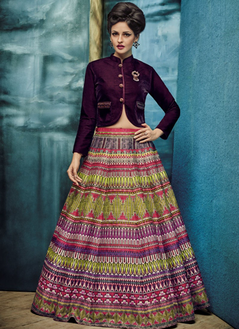 printed lehenga online