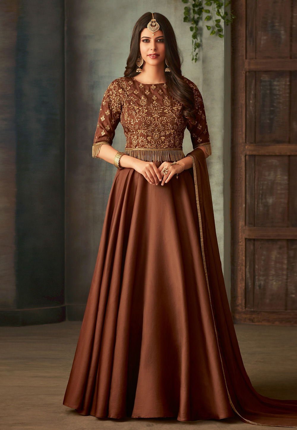 long anarkali suits