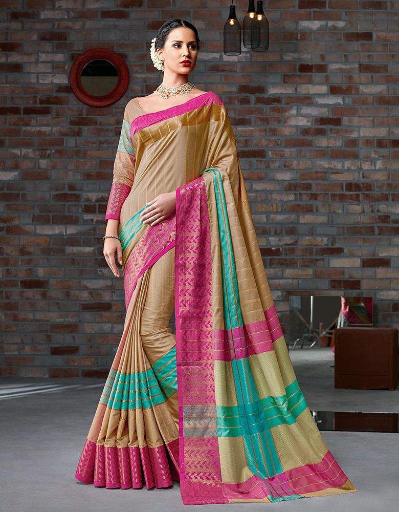 Hayal Festive Wear Cotton Saree