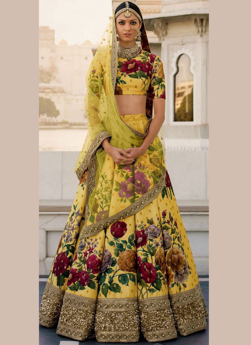 sabyasachi yellow lehenga