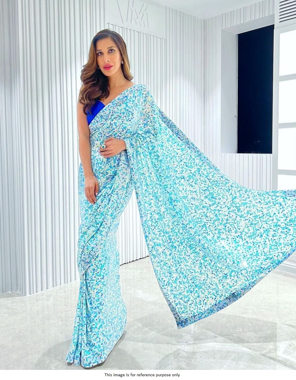 Buy Bollywood Sophie Choudry inspired sequins saree in UK, USA and Canada