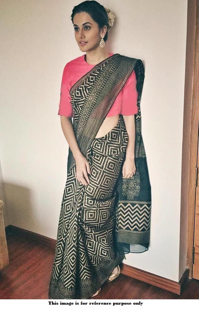 Buy Bollywood Taapsee Pannu chanderi cotton saree in UK, USA and Canada