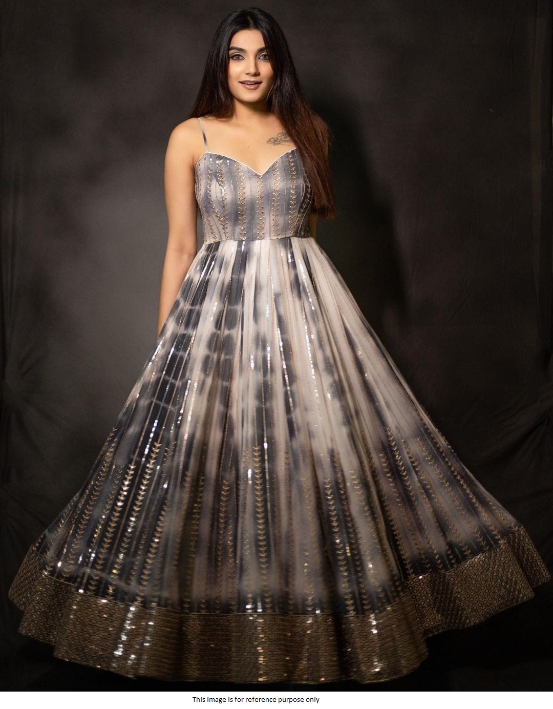 Lavender Aari Work Indian Gown and Lavender Aari Work Designer Gown Online  Shopping