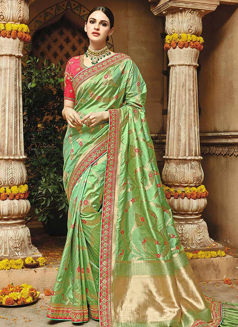 bridal banarasi saree