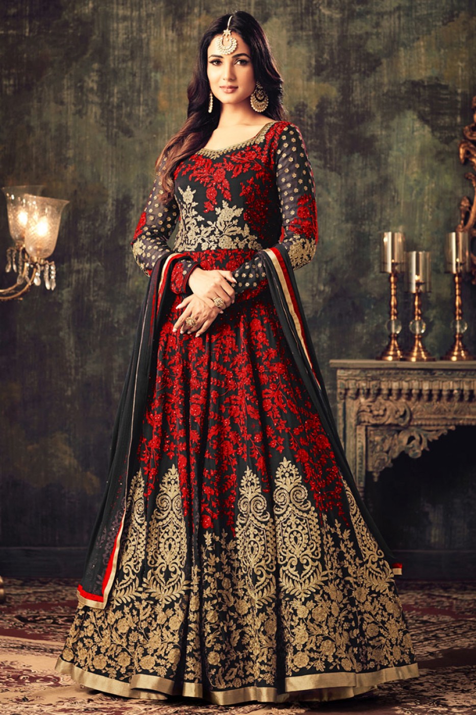 sonal chauhan anarkali dress