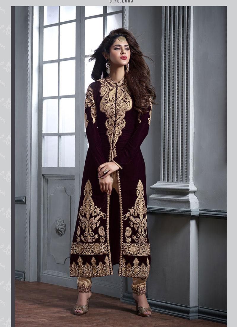 Update 227+ wine color suit ladies latest