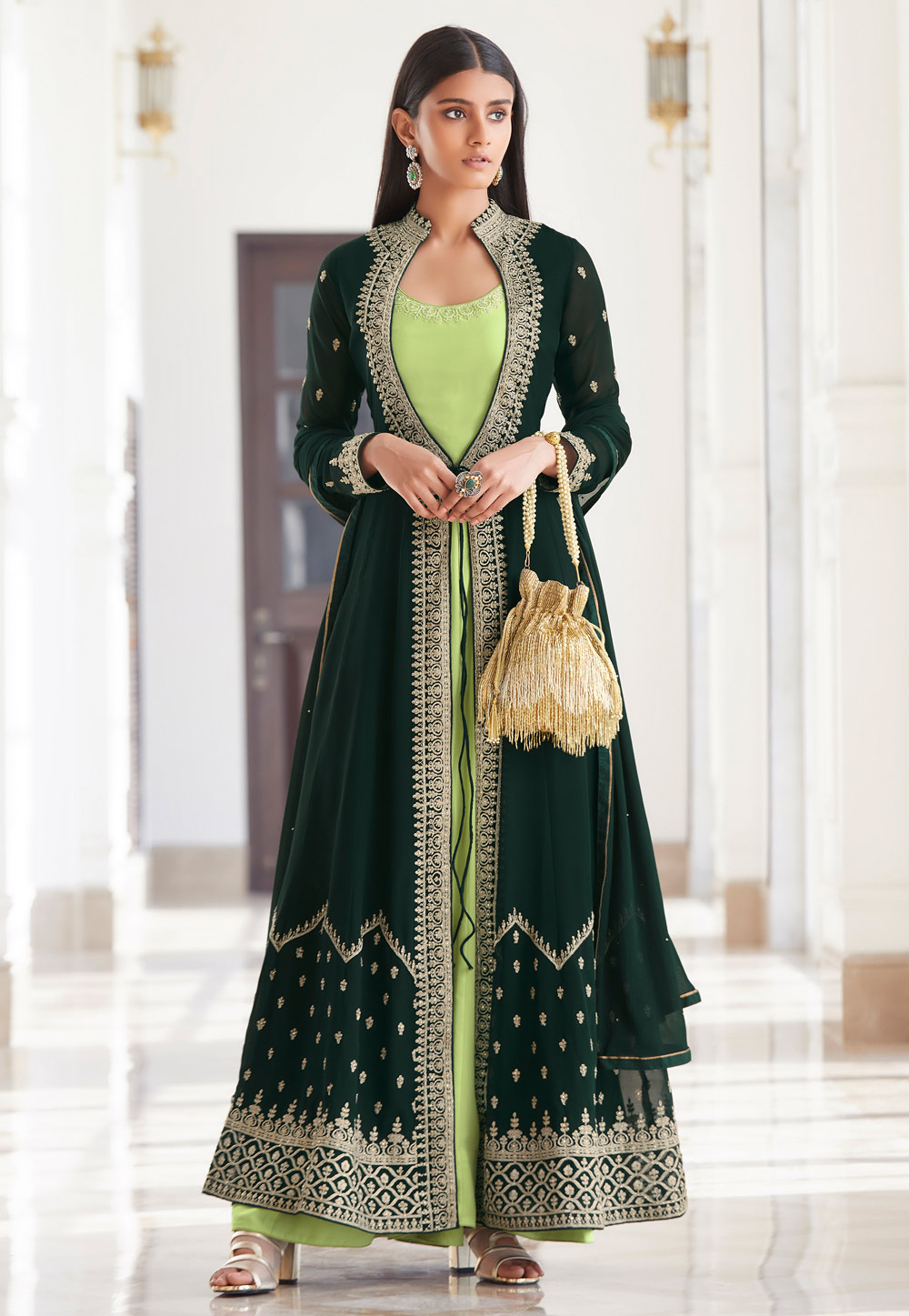 Jacket Style Salwar- Buy Jacket Style Salwar Kameez Online