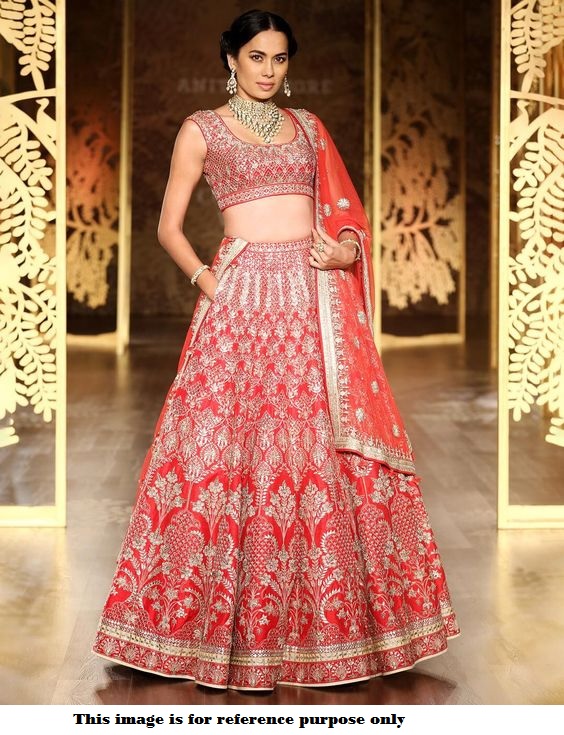 anita dongre red lehenga