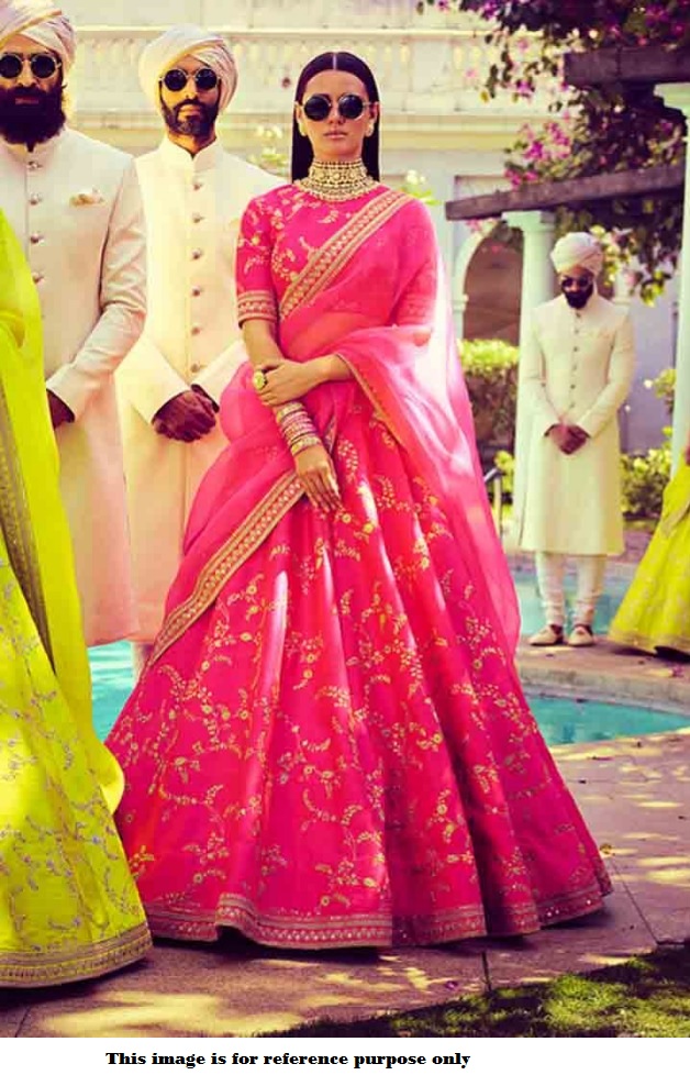 sabyasachi pink lehenga