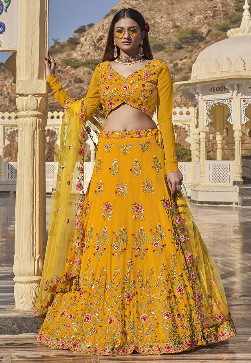 Latest 20 Yellow Lehenga Choli Designs Trending (2023) - Tips and Beauty | Yellow  lehenga, Designer lehenga choli, Choli designs