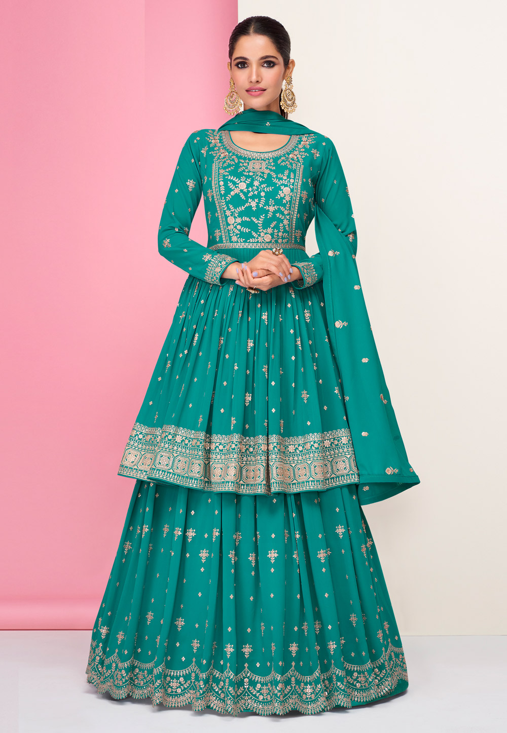 Bridal Lacha Lehenga Choli Suit Designer Lengha Indian Wedding Wear  Bollywood | eBay
