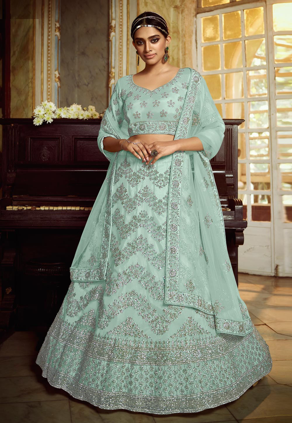 Buy online Green Embroidered Ethnic Dress from ethnic wear for Women by  Scakhi for ₹2869 at 65% off | 2023 Limeroad.com