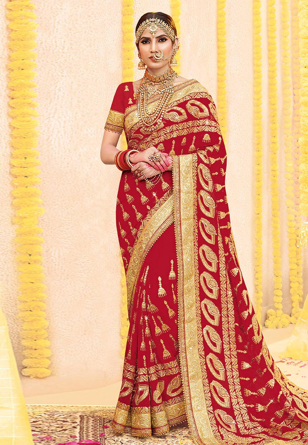 bridal wear saree