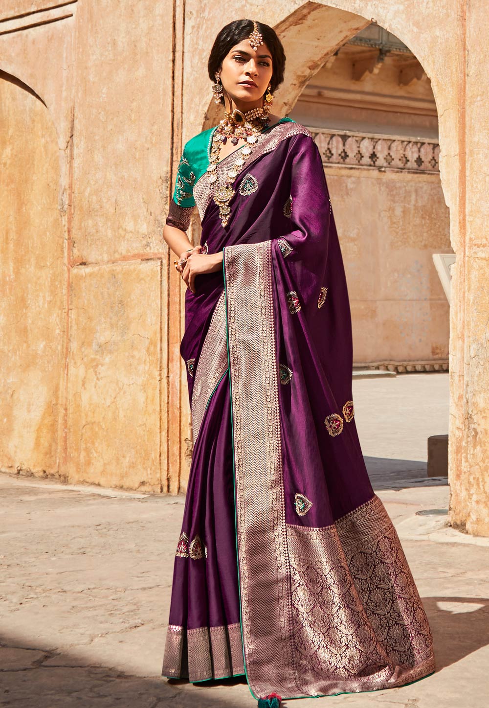 Share 269+ purple pattu saree best