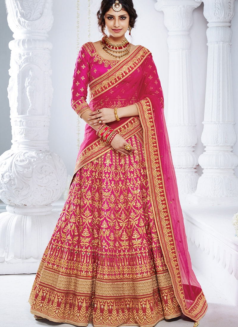 pink ghagra choli