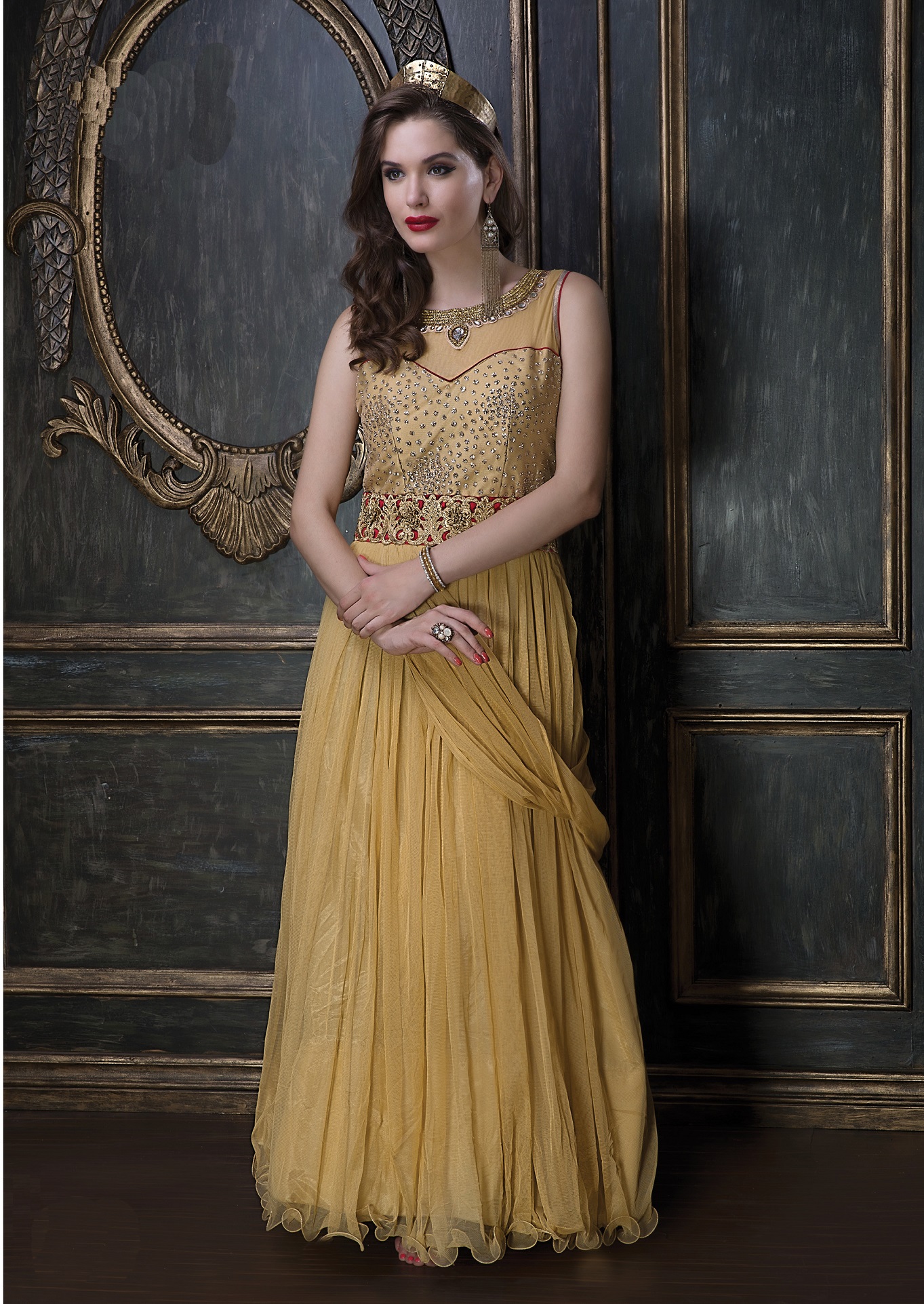 gown embroidery work