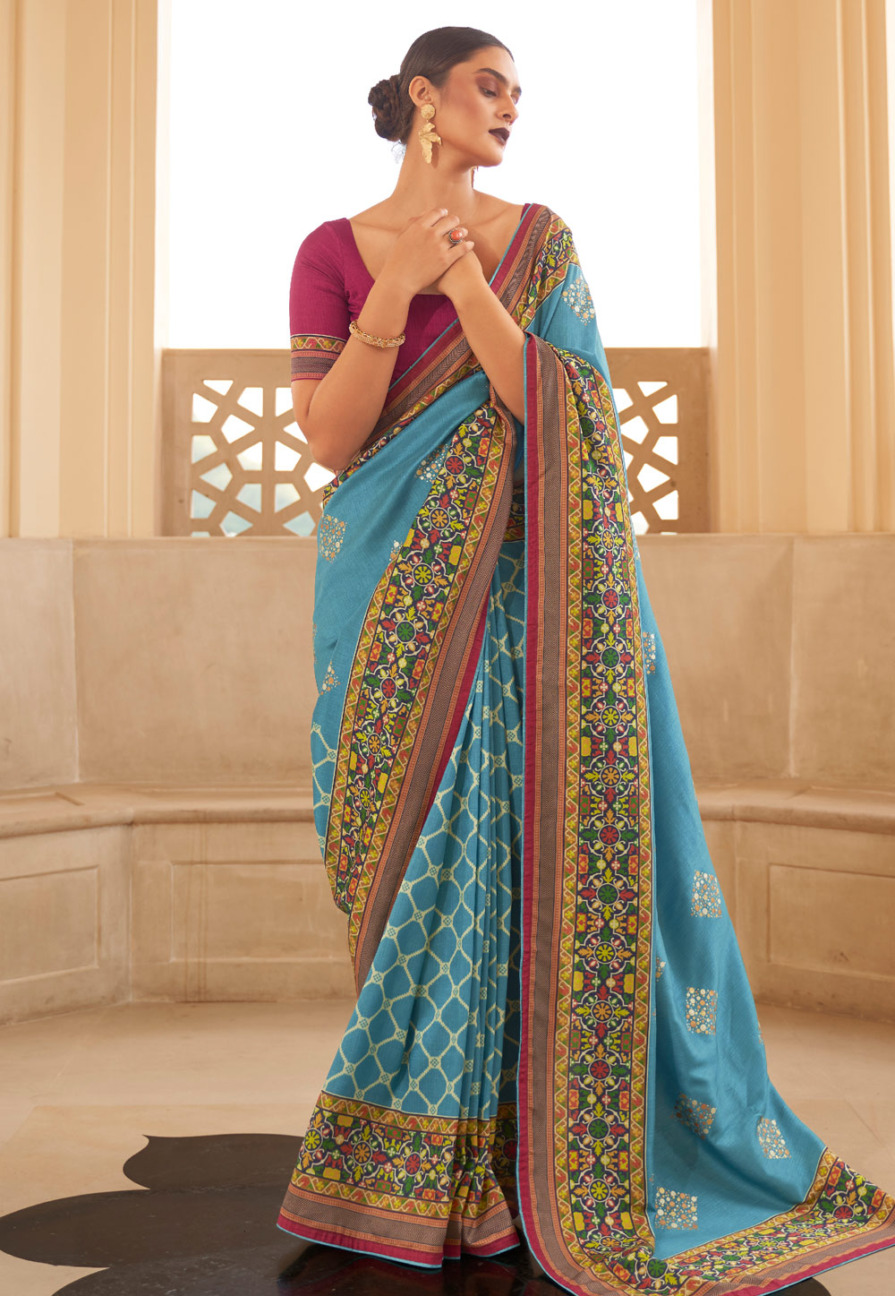 Blue pattu sarees for wedding hotsell