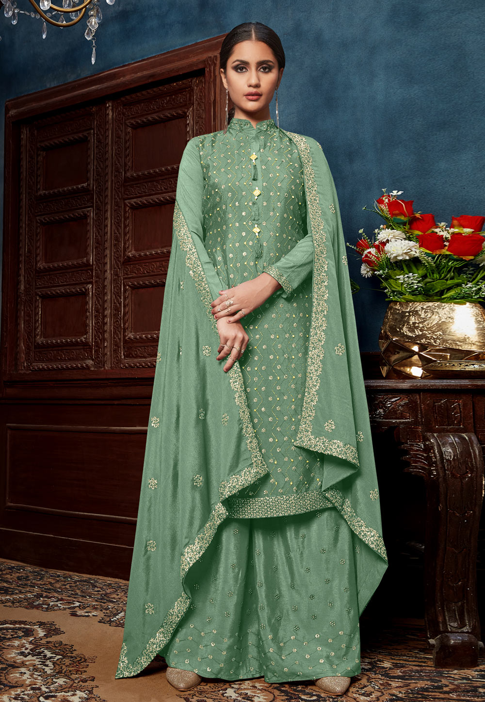 Pista green palazzo cheap