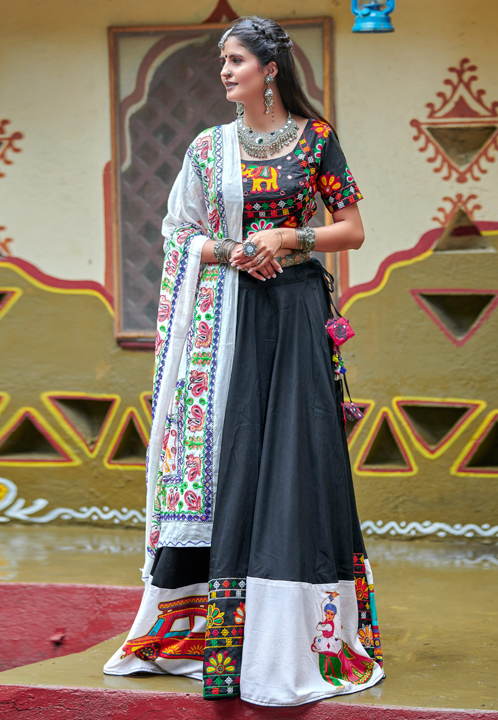Chaniya choli deals jewellery