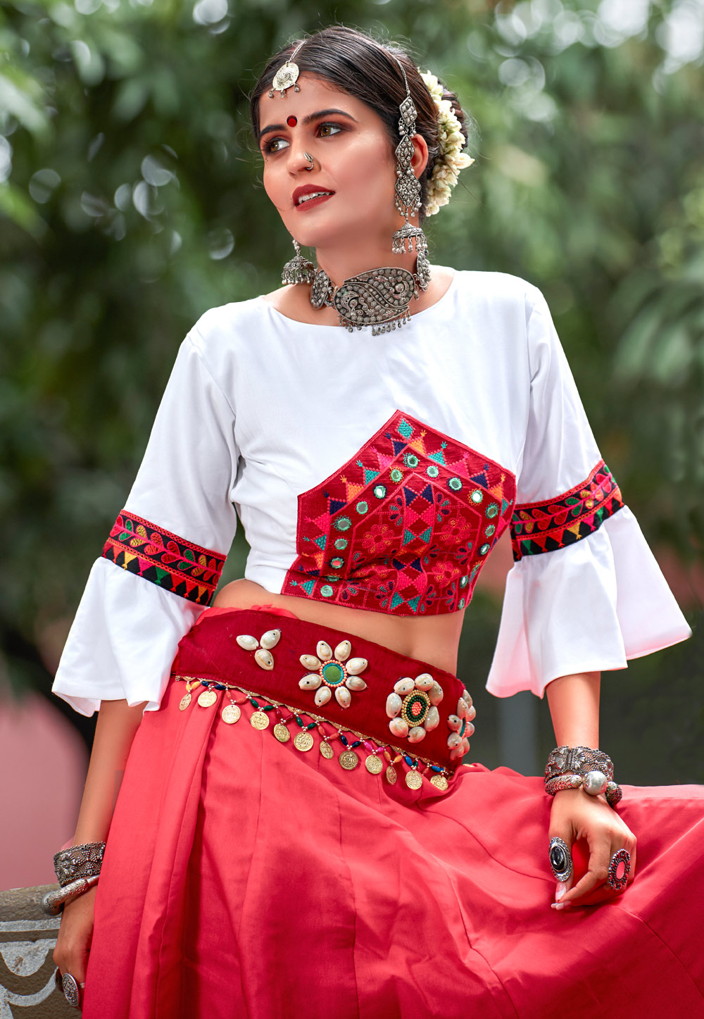 indo western chaniya choli for navratri