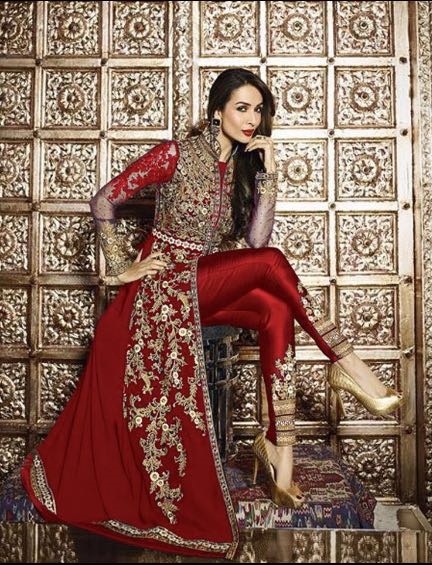 designer red suit