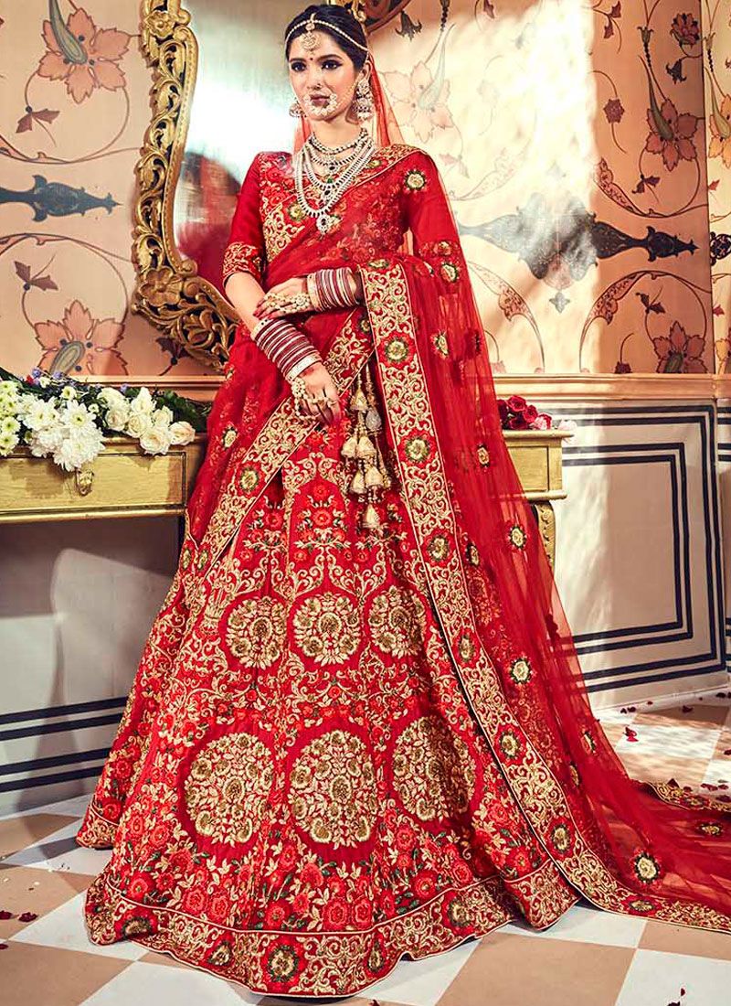 red indian wedding lehenga, OFF 74%,Buy!