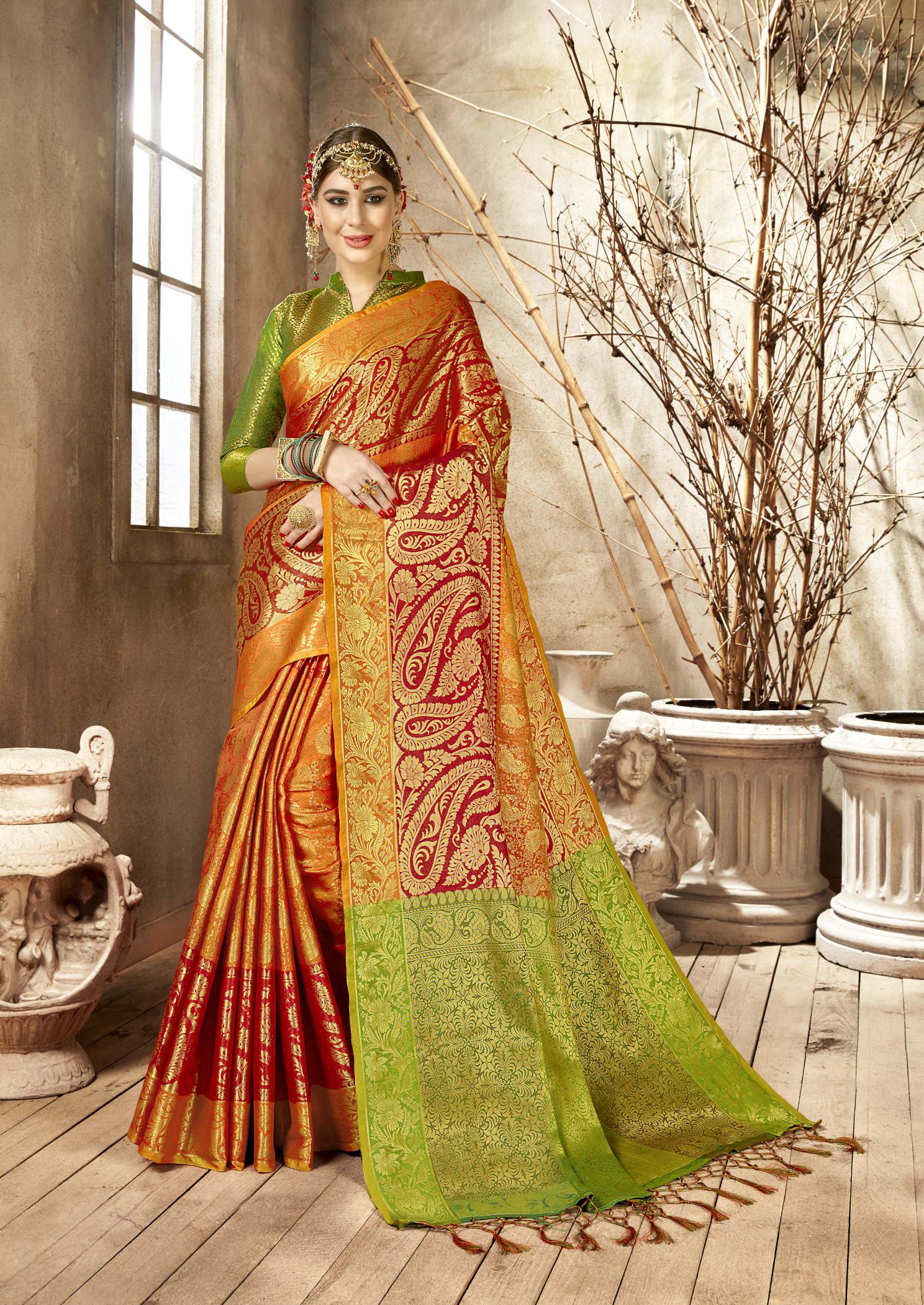 silk saree ke suit design