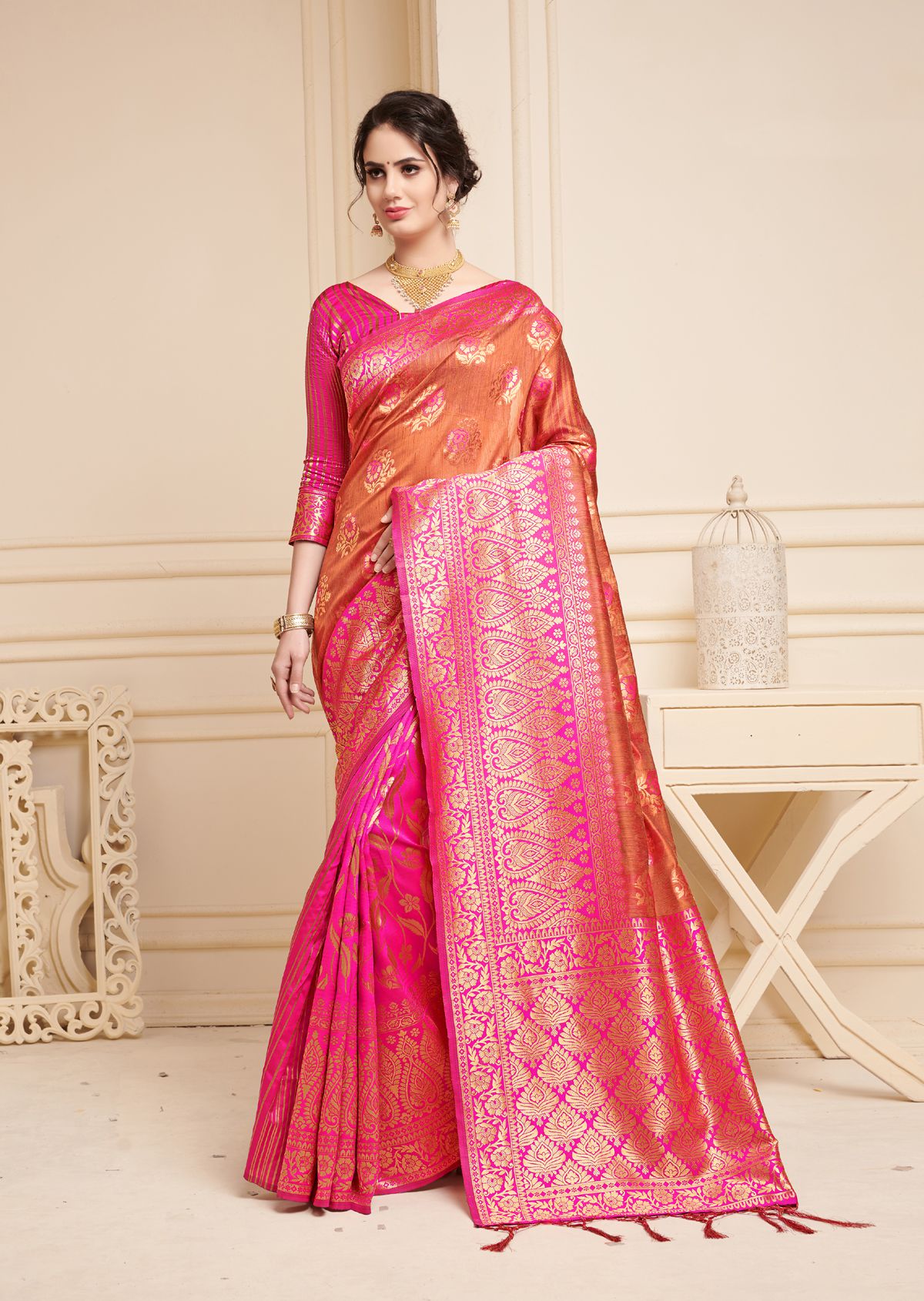 linen party wear sarees