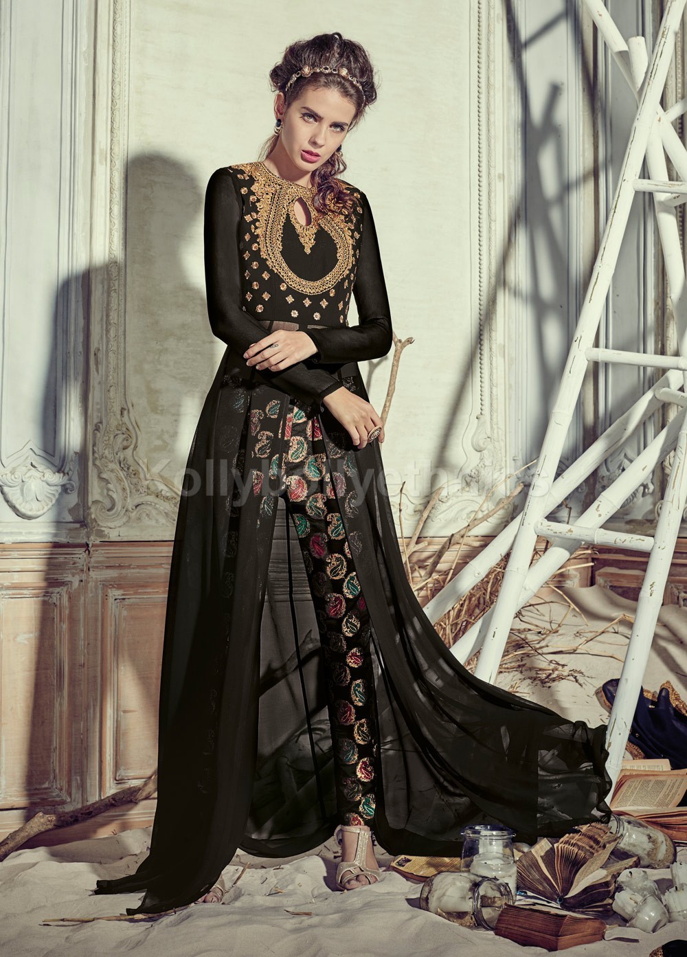 black party wear salwar suit