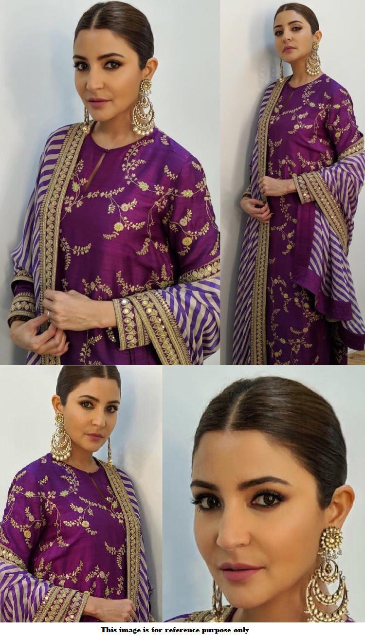 Buy Bollywood Sabyasachi Inspired Anushka sharma Purple suit