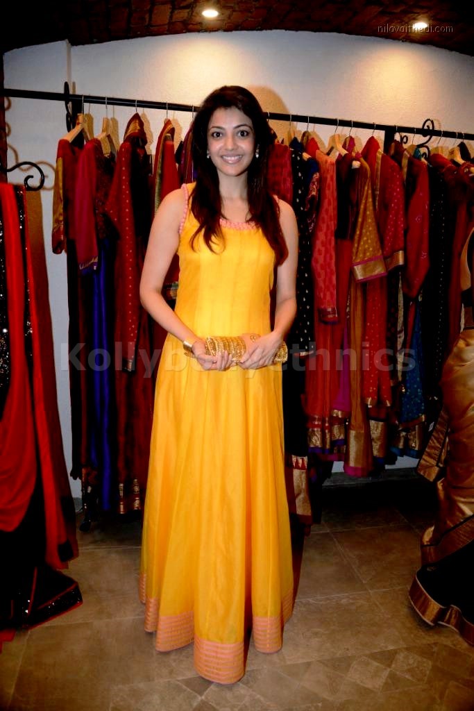 kajal agarwal in anarkali dress