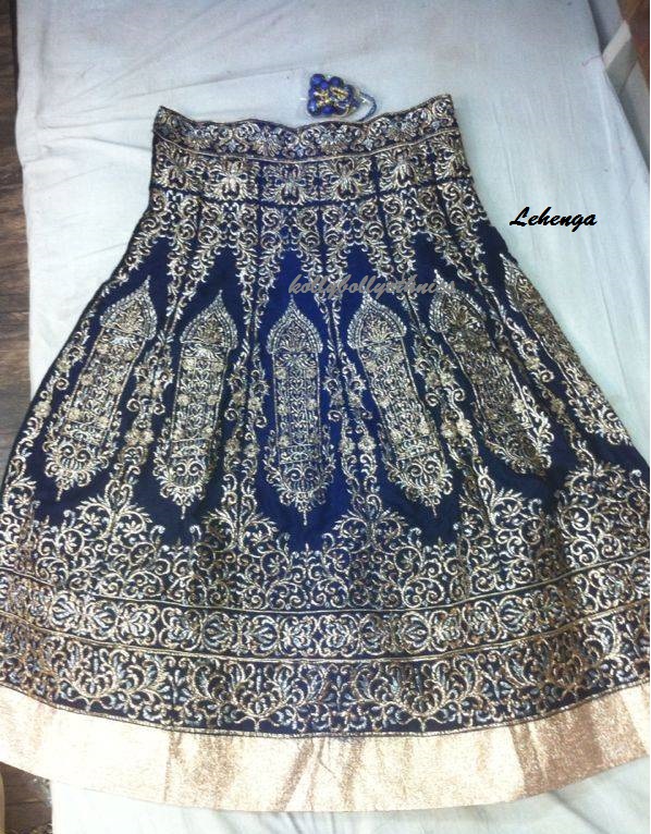deepika blue lehenga