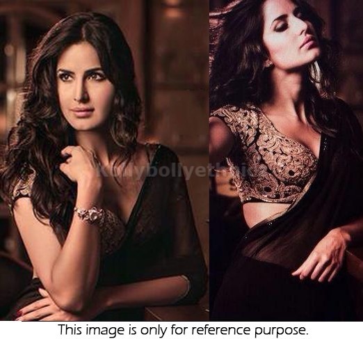 katrina kaif in black saree