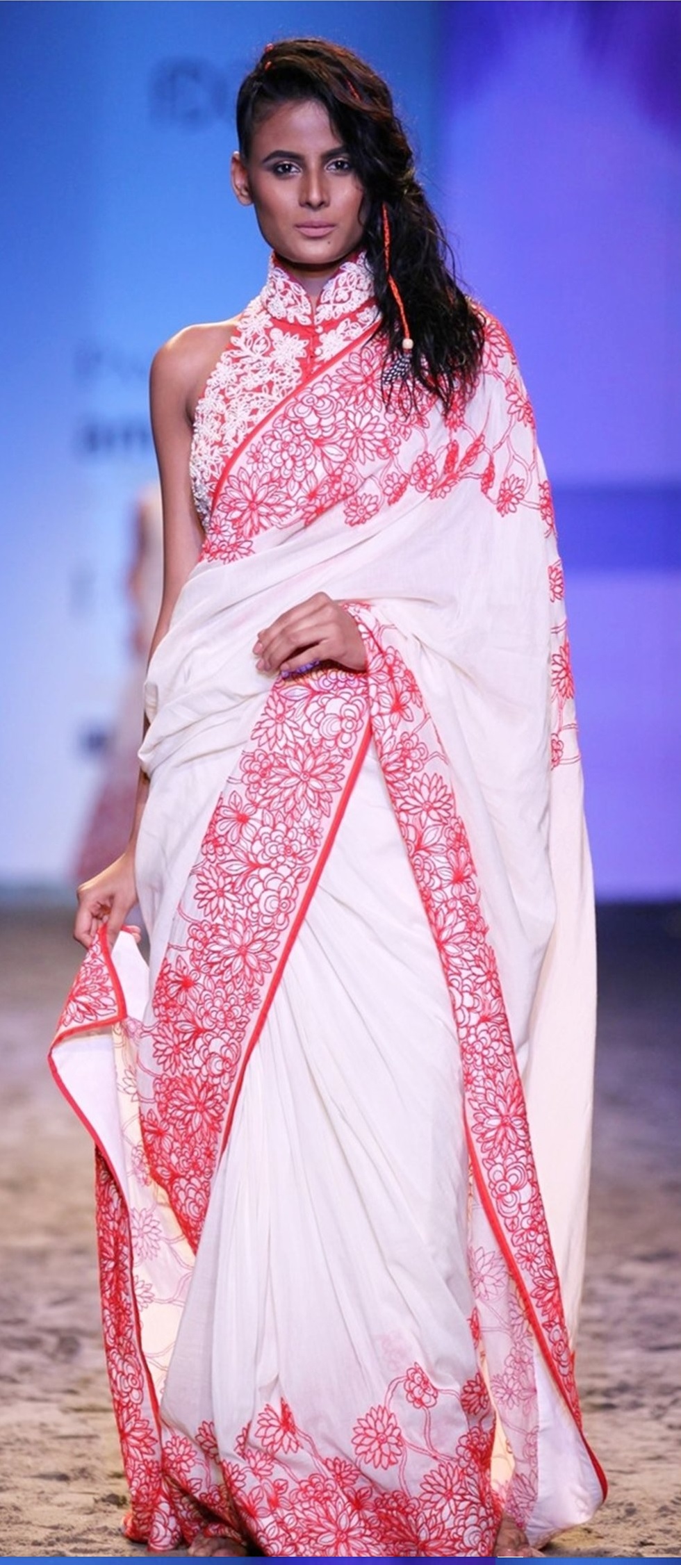 deepika padukone pink saree