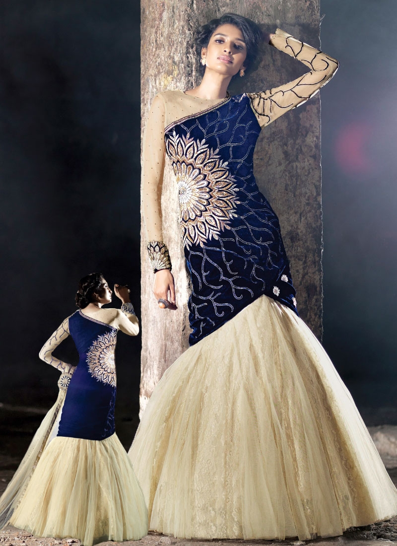 full velvet anarkali