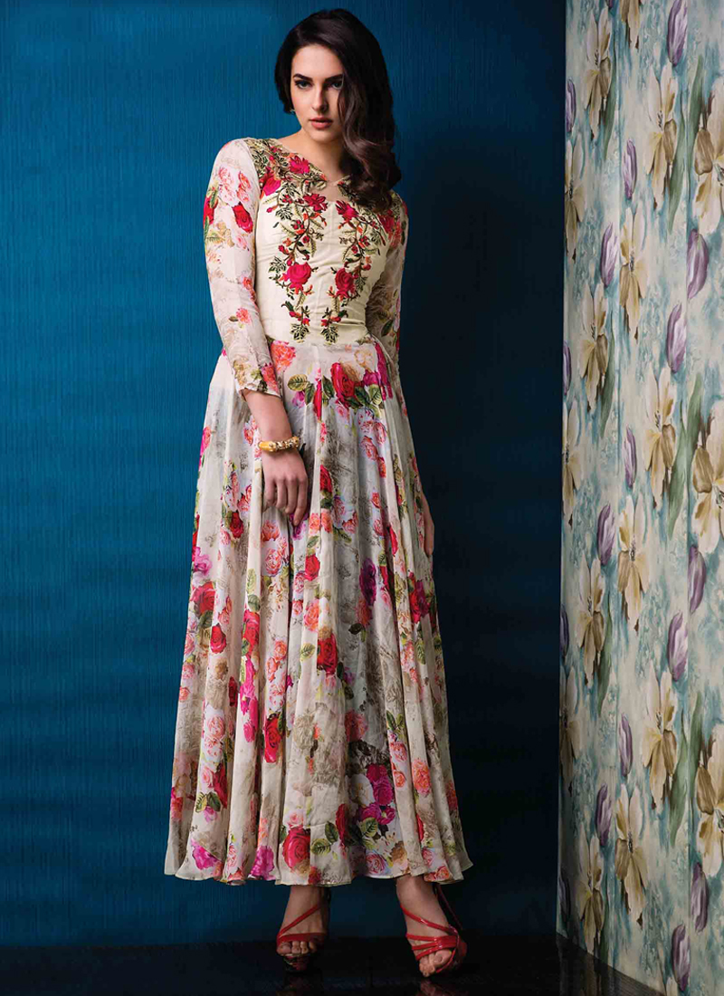 Raw silk designer gowns deals