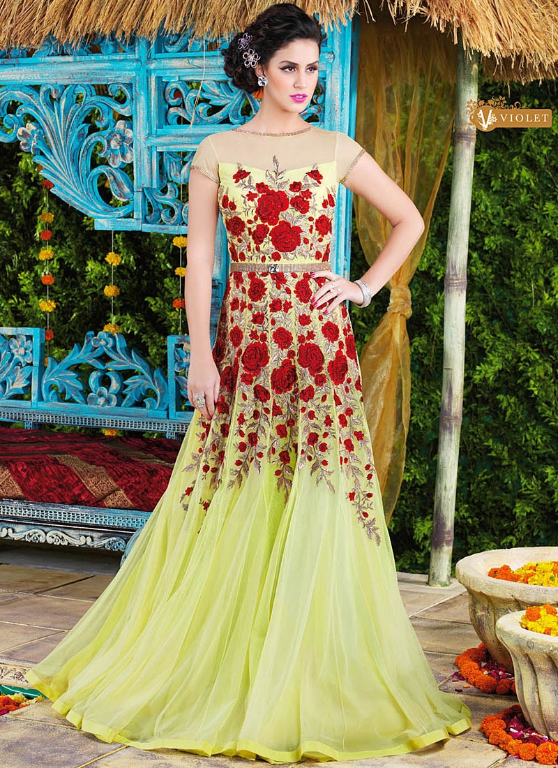 net party wear gown