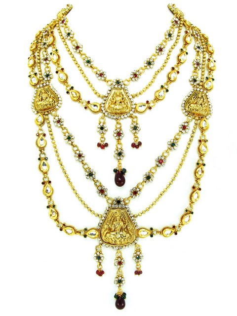 bridal temple jewelry set