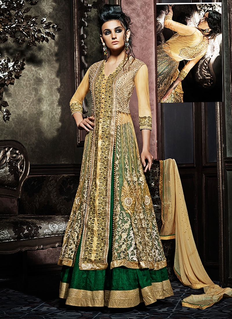 anarkali style lehenga
