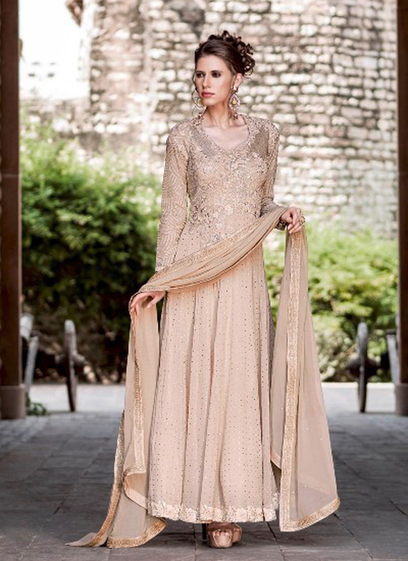lace anarkali dress