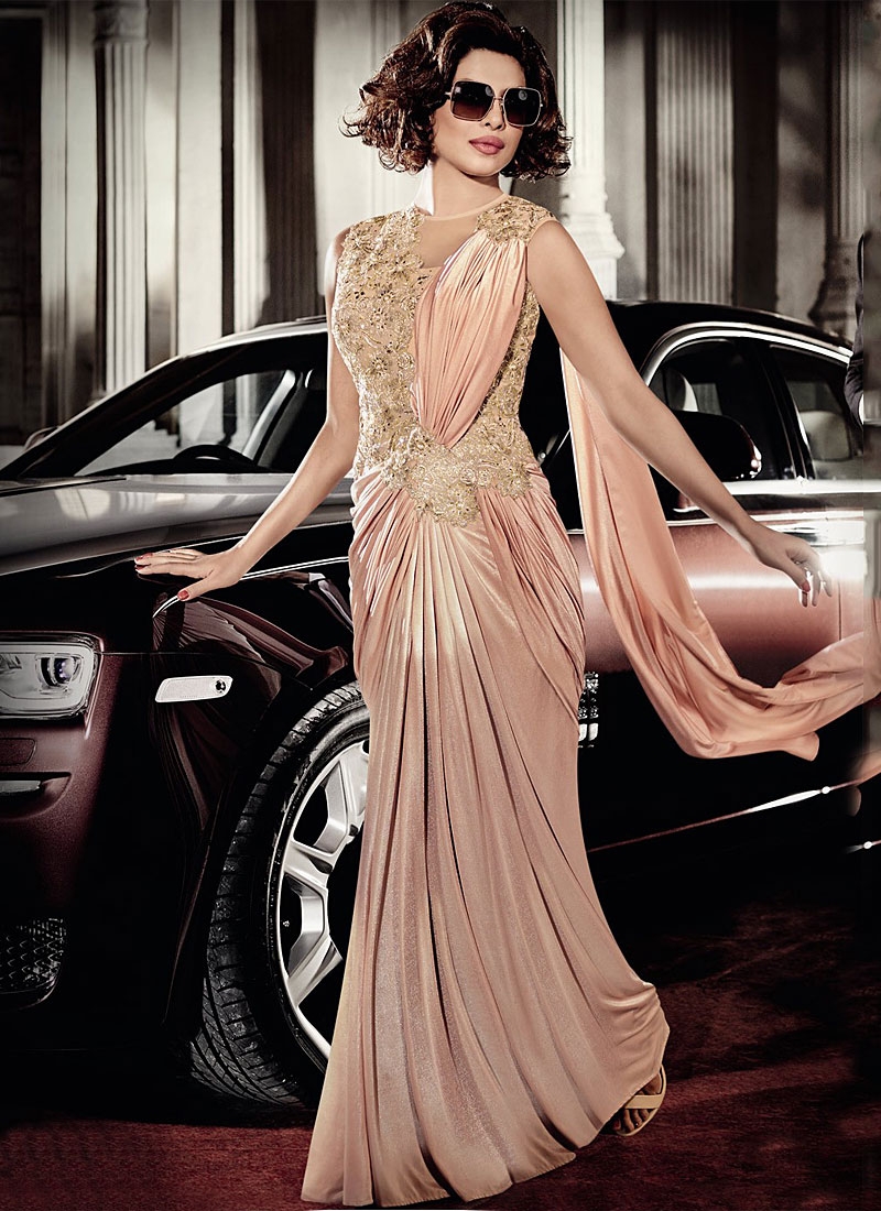 peach gown online