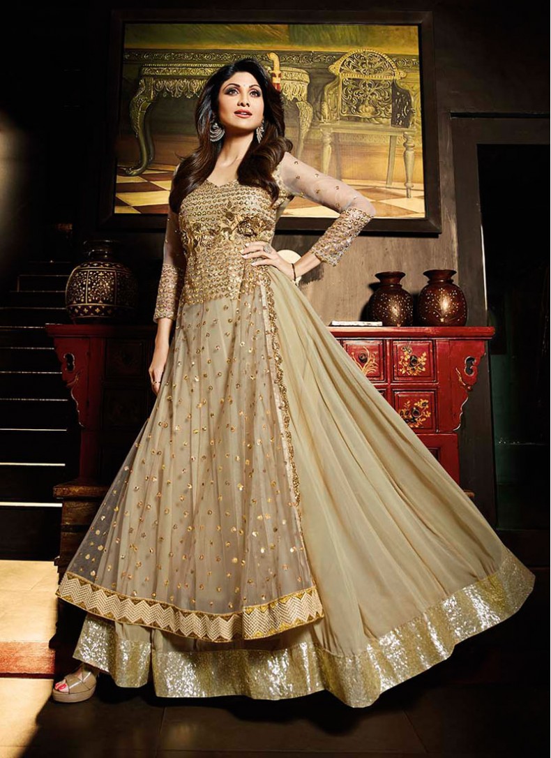 party anarkali dress