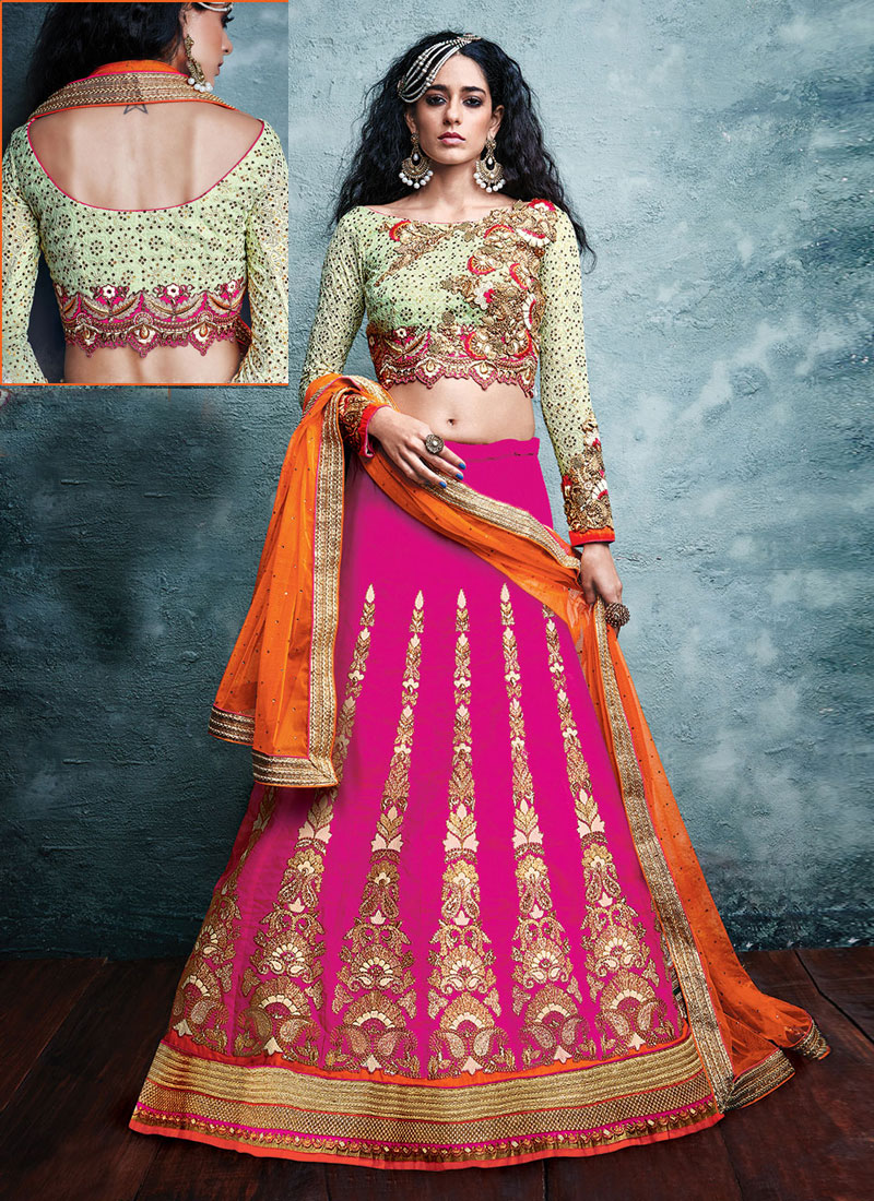 a line lehenga choli