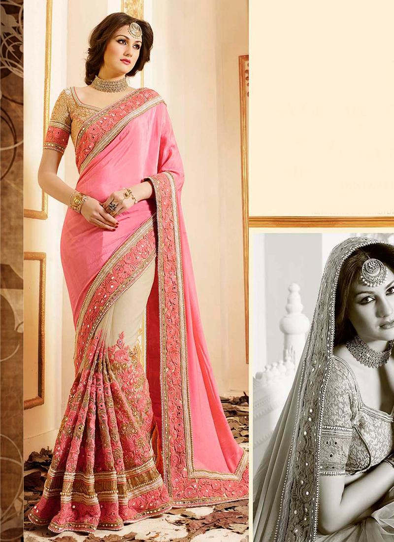 party wear border saree