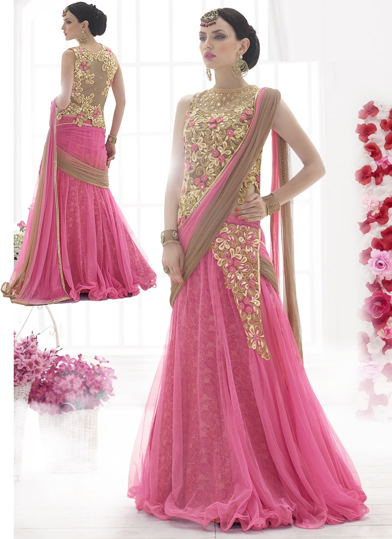 ghagra saree style