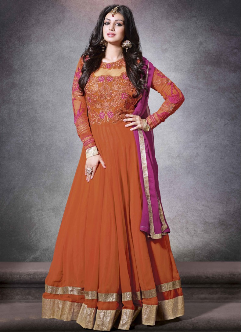 latest floor length suit designs