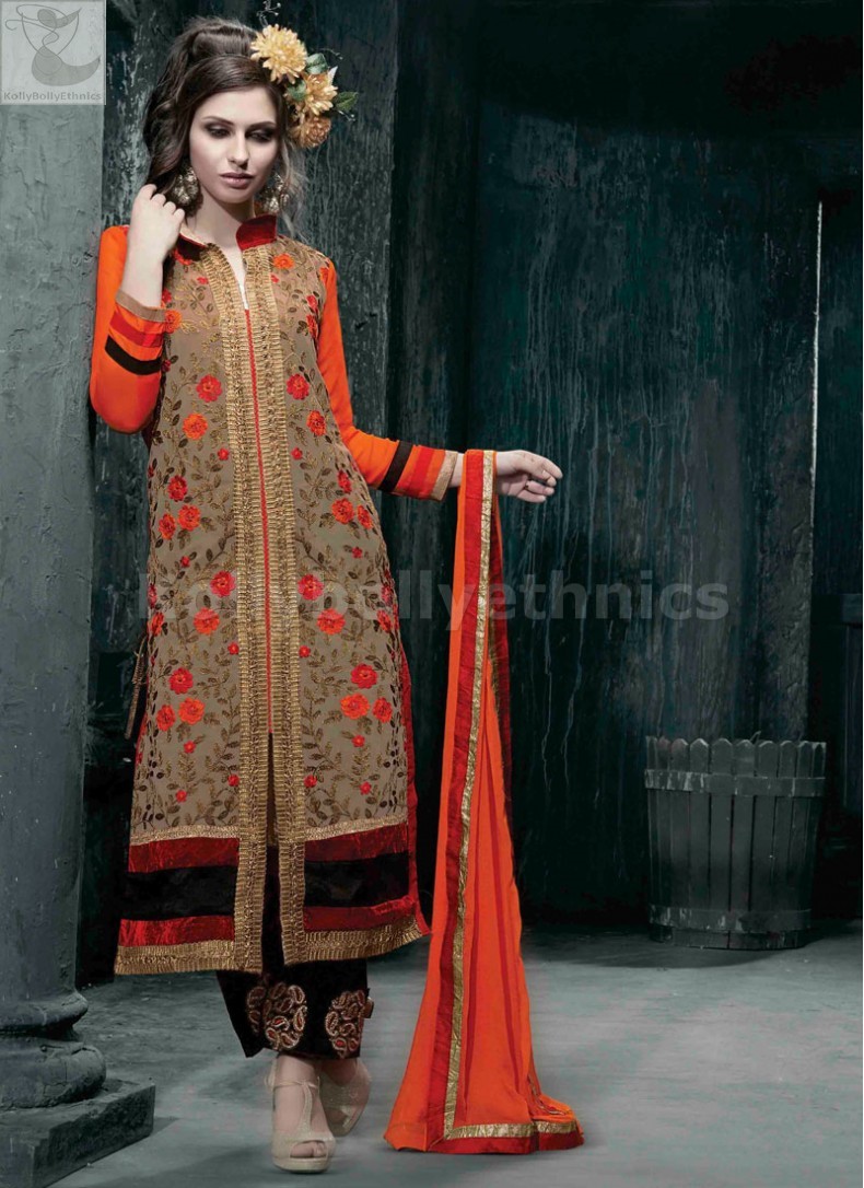 long salwar suit design