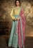 jennifer winget yellow blue silk long anarkali suit 11036